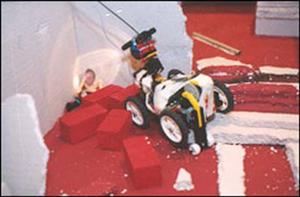 USAR robot finds trapped person